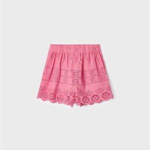 Mayoral Pink Eyelet Kids Shorts